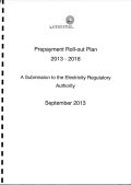 Umeme Ltd Prepayment Rollout Plan 2013-2018