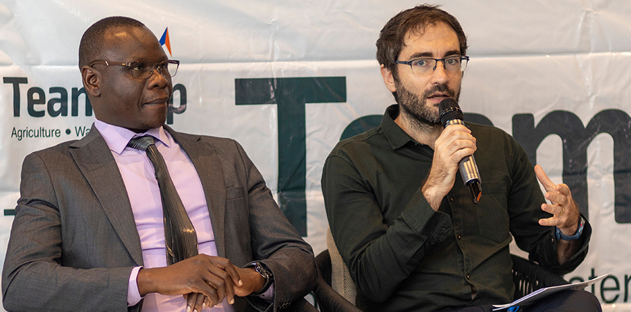 Felix Opio and Frederic Bergeron at the dialogue.